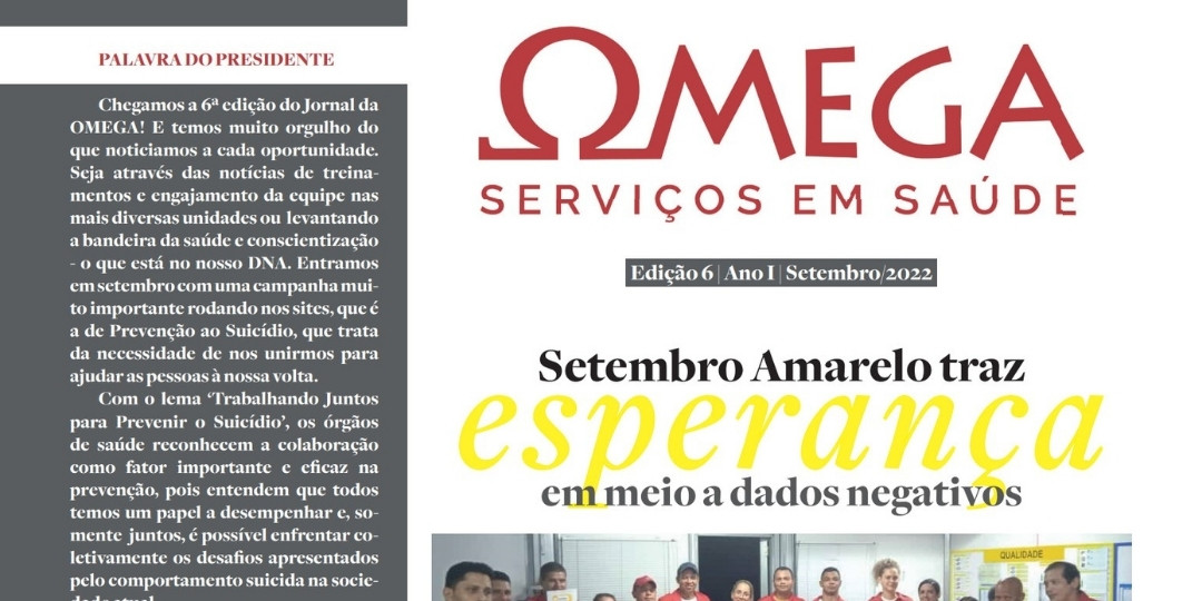 Read more about the article Jornal Omega – Edição 6 – Ano 1 – Setembro/2022