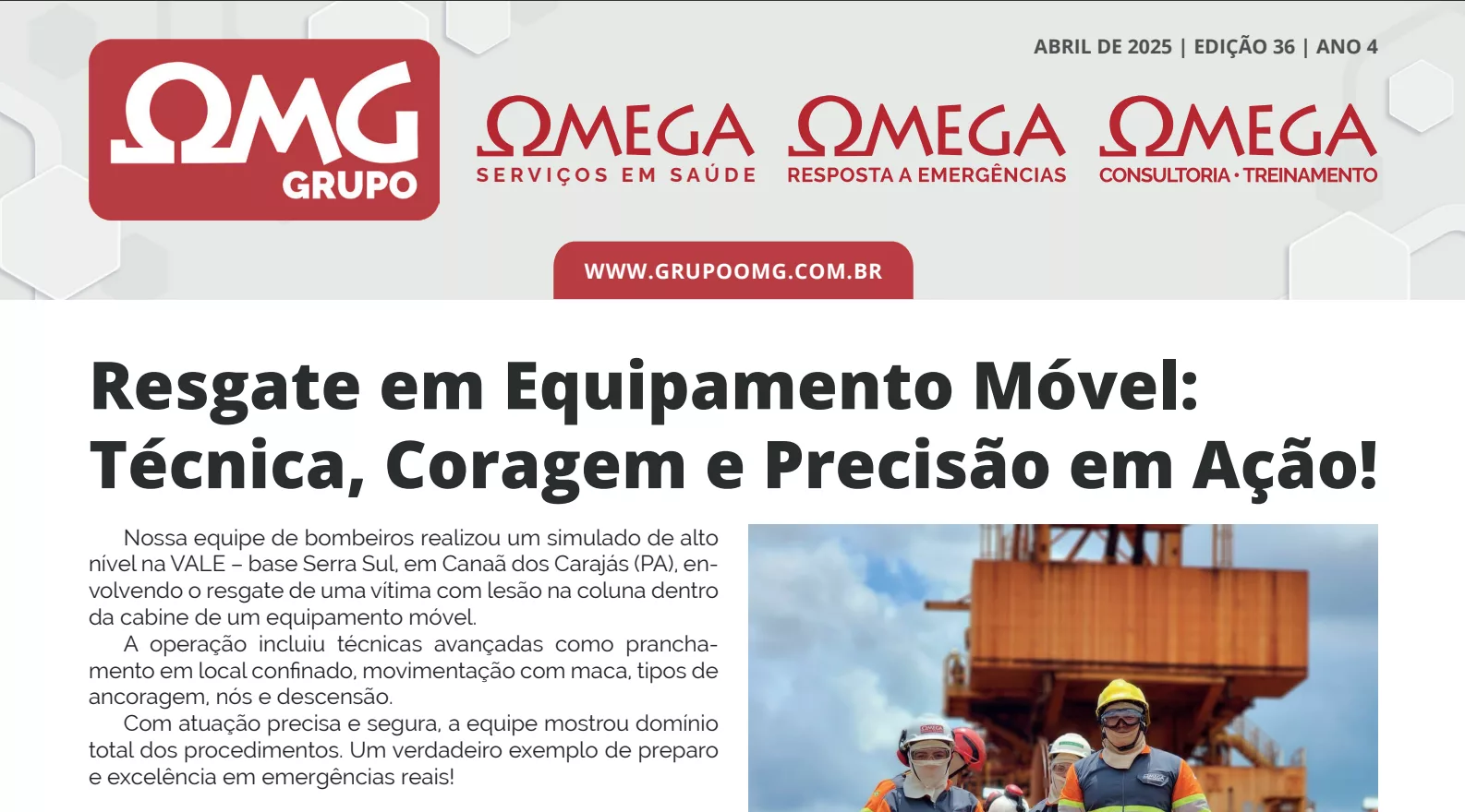 Leia mais sobre o artigo Jornal OMEGA – Edição 36 – Ano 4 – Abril/2025