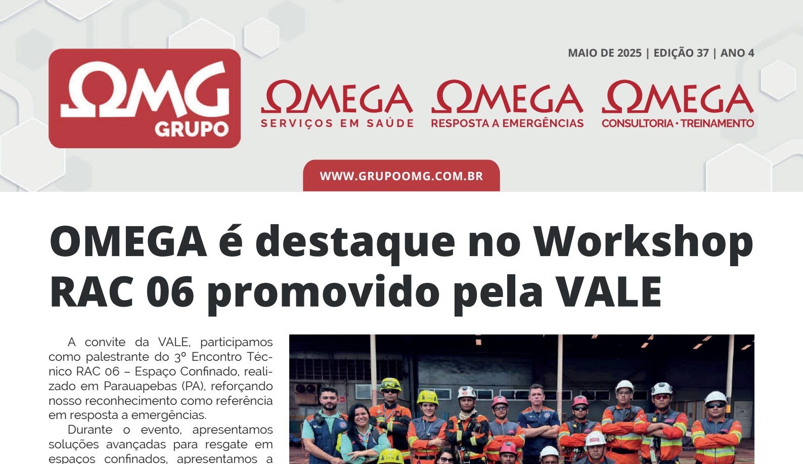 Leia mais sobre o artigo Jornal OMEGA – Edição 37 – Ano 4 – Maio/2025
