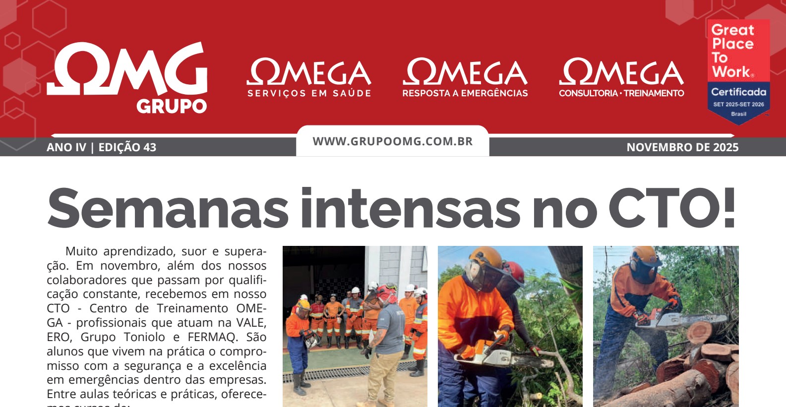 Leia mais sobre o artigo Jornal OMEGA – Edição 43 – Ano 4 – Novembro/2025
